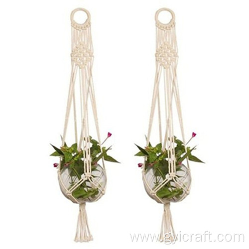 how to make macrame hanging plant holders